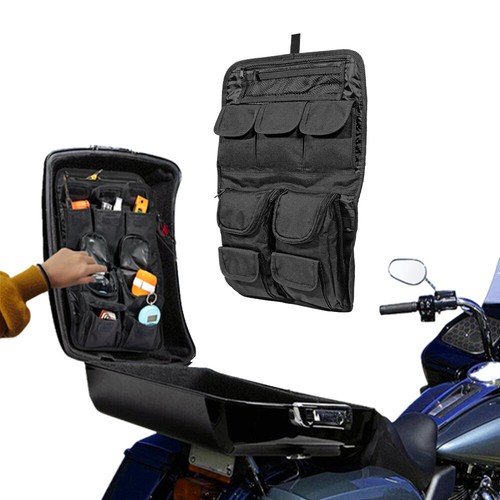 Black tour pack lid - black, organizer